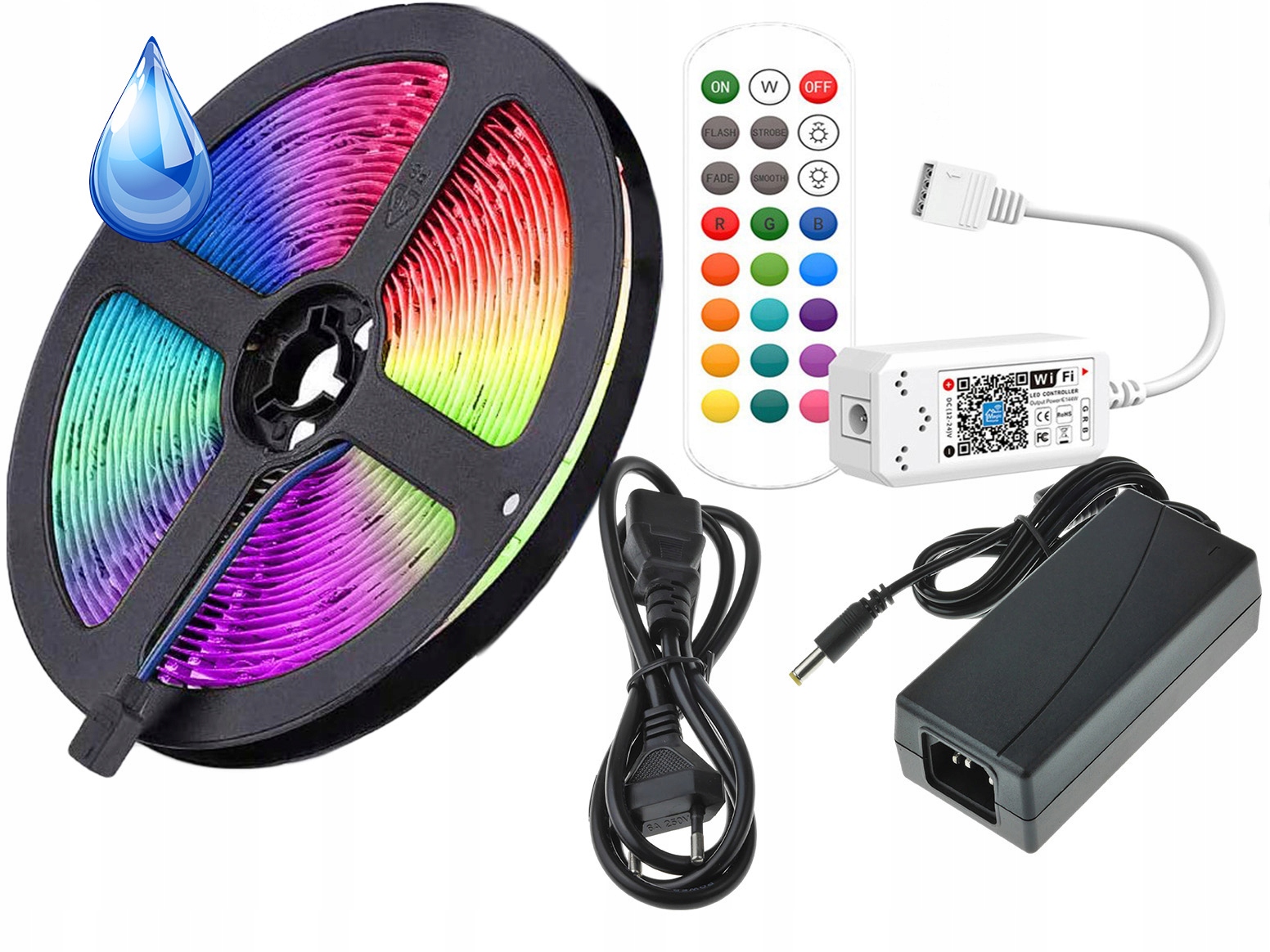 

Zestaw Led 5M Pilot Taśma 300 Rgb wodoodporna WiFi