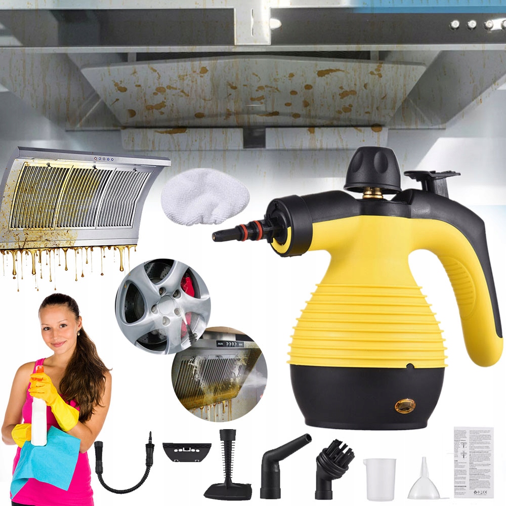 Parní Čistič Vysavač Sada 1050W 3BAR Do Kuchyně