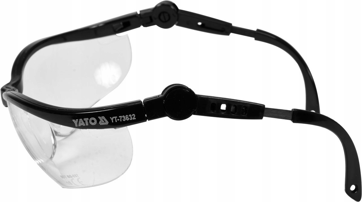 YATO OKULARY OCHRONNE BEZBARWNE GOGLE BHP REGULACJ Model YT-73632