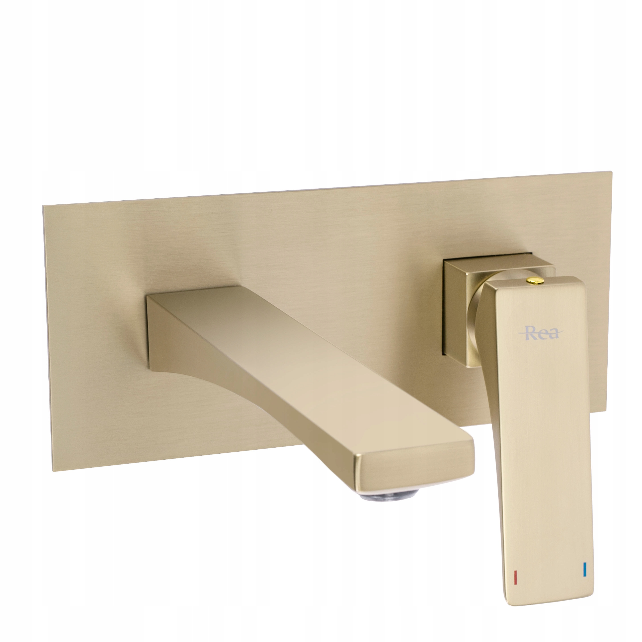 Podomietková Umývadlová Batéria Rea Joe Zlatá Brúsená Nástenná Moderná