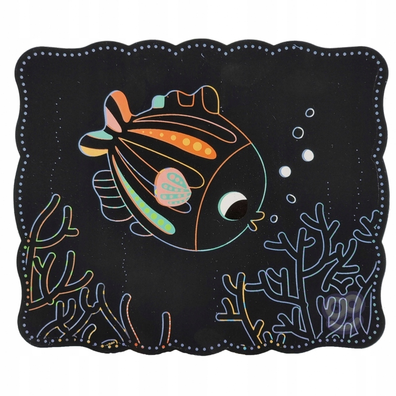 POMYSŁ NA PREZENT DLA 3 LETNIEJ DZIEWCZYNKI KREATYWNY ZESTAW WYDRAPYWANKA Głębokość produktu 1.2 cm