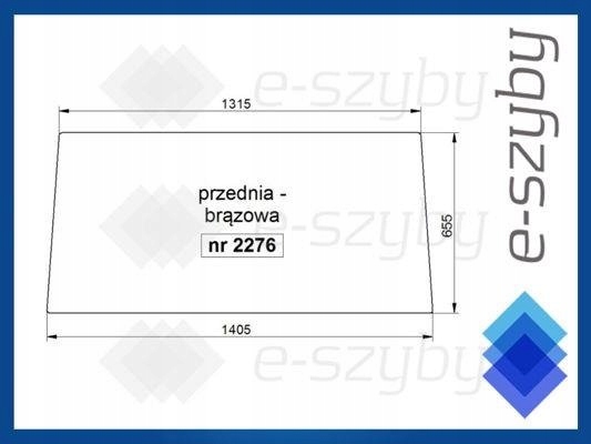 čelní sklo traktor Fiat série 80 90 94 přední hnědá