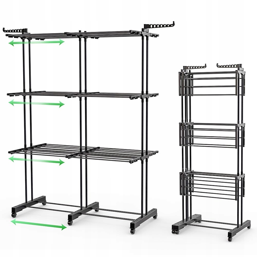 Vounot Stojan na prádlo Věž, roztažitelný, 40 m délka sušení