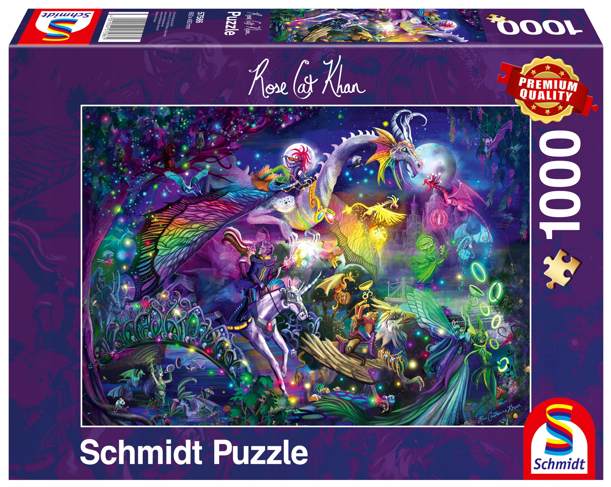 

Pq Puzzle 1000 Rose Cat Khan Cyrk nocy letniej