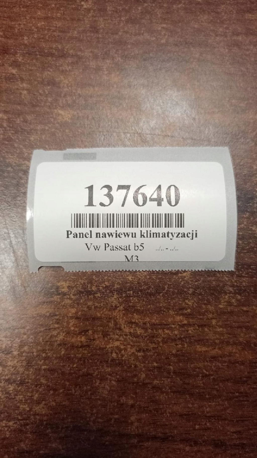 VW PASSAT B5 PANEL klími klimatizaci 5HB00761702