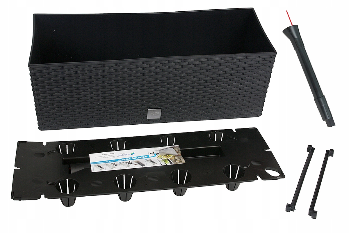 SKRZYNIA DONICA DONICZKA DO OGRODU DOMU NA TARAS efekt rattanu 60cm RATAN Kod producenta DRTC600-S433