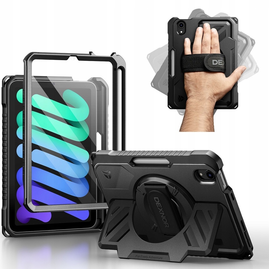 Pancéřové Pouzdro Dexnor Pro Ipad Mini 6/7 Gen 8.3" 2021/2024 S Podstavcem