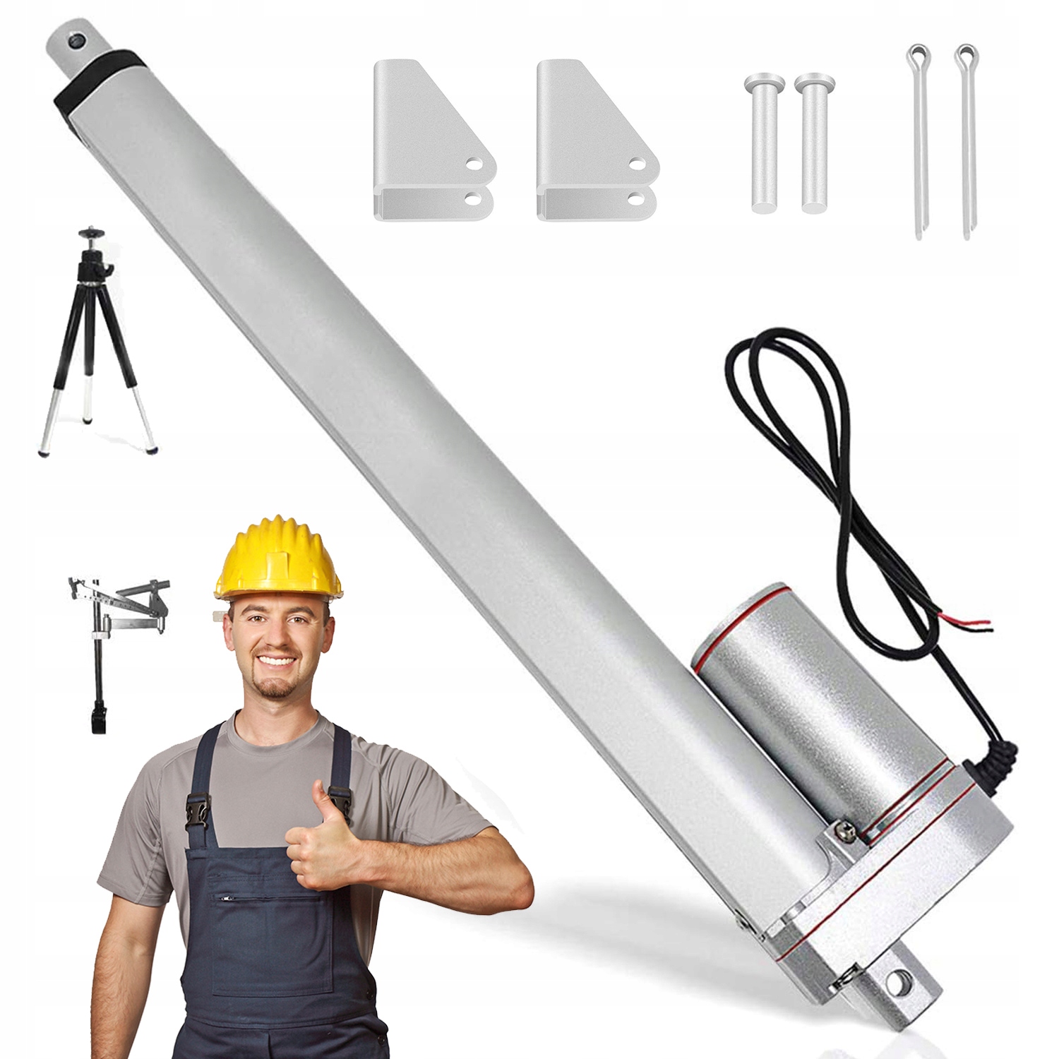 Elektrický Lineární Pohon IP54 Hliníkový 200 MM 1000 N Tichý Pod 42 Db