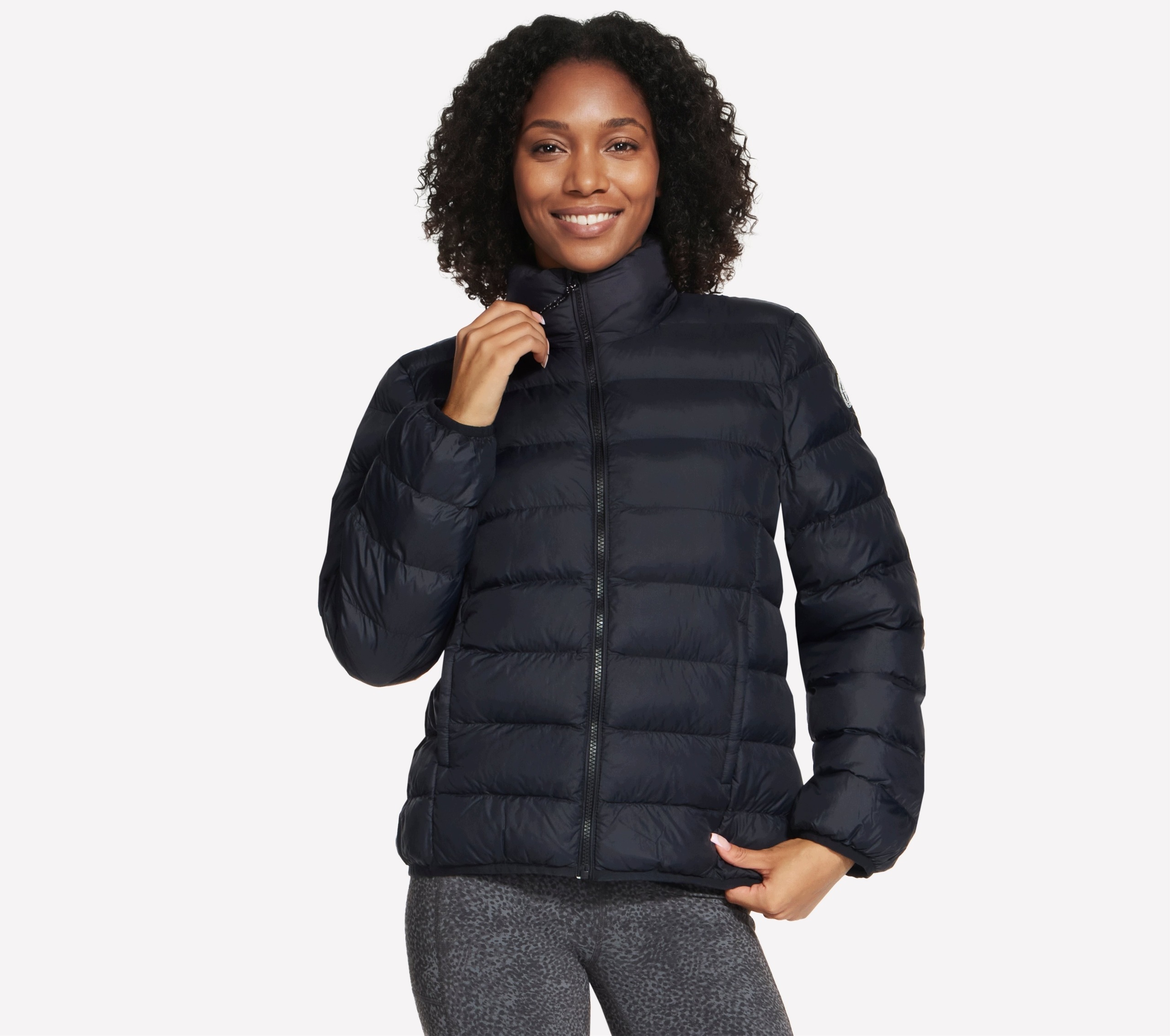 Dámská bunda Skechers Cozy Fit Jacket černá JA503 Blk