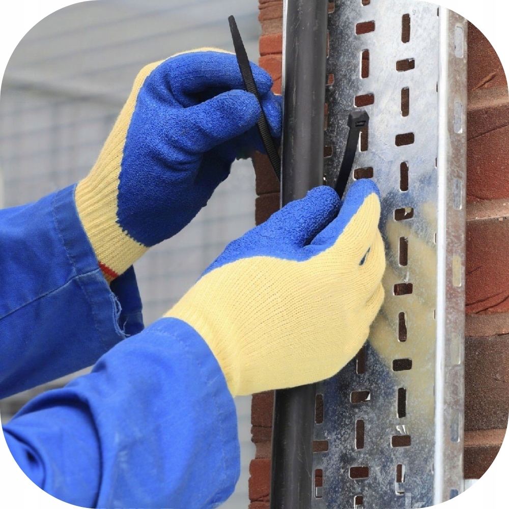 TRYTYTKI OPASKI ZACISKOWE CZARNE 4.8x300 mm 100szt Kod producenta KABLOWE KABLOWA ZESTAW OPASEK TRYTKI DŁUGIE