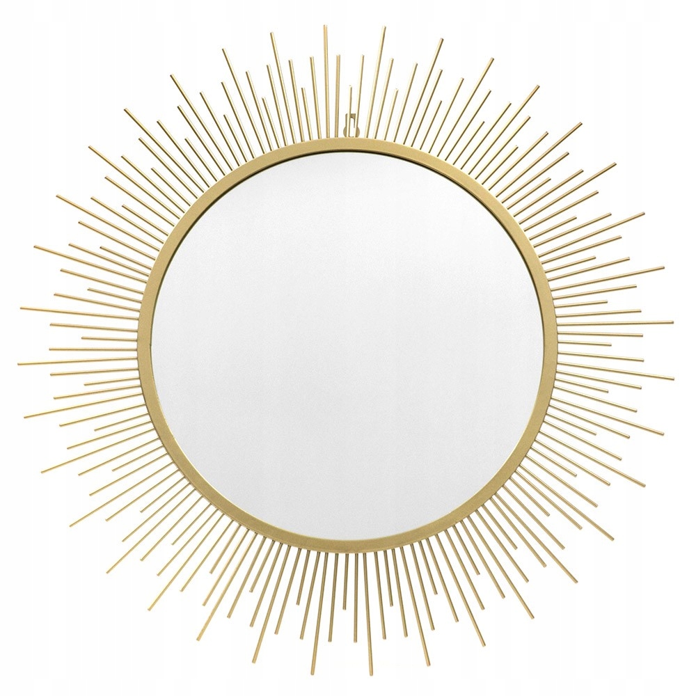 LUSTRO ZŁOTE SŁOŃCE50cm METALOWE DEKORACJA ŚCIENNA