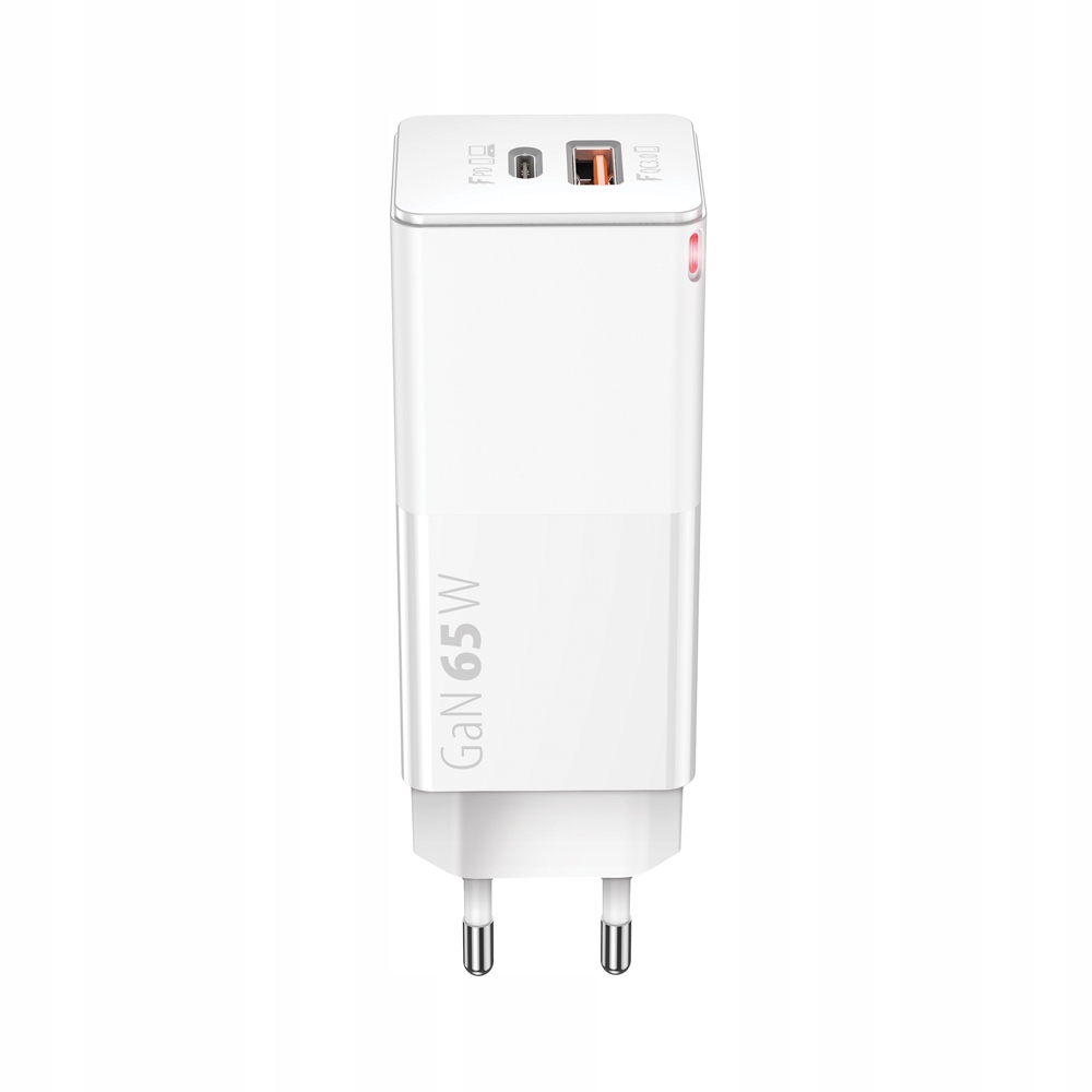 Szybka Ładowarka Sieciowa Kostka Adapter Gan Qc 3.0 Pd 65W 1x Usb 1x Usb-c