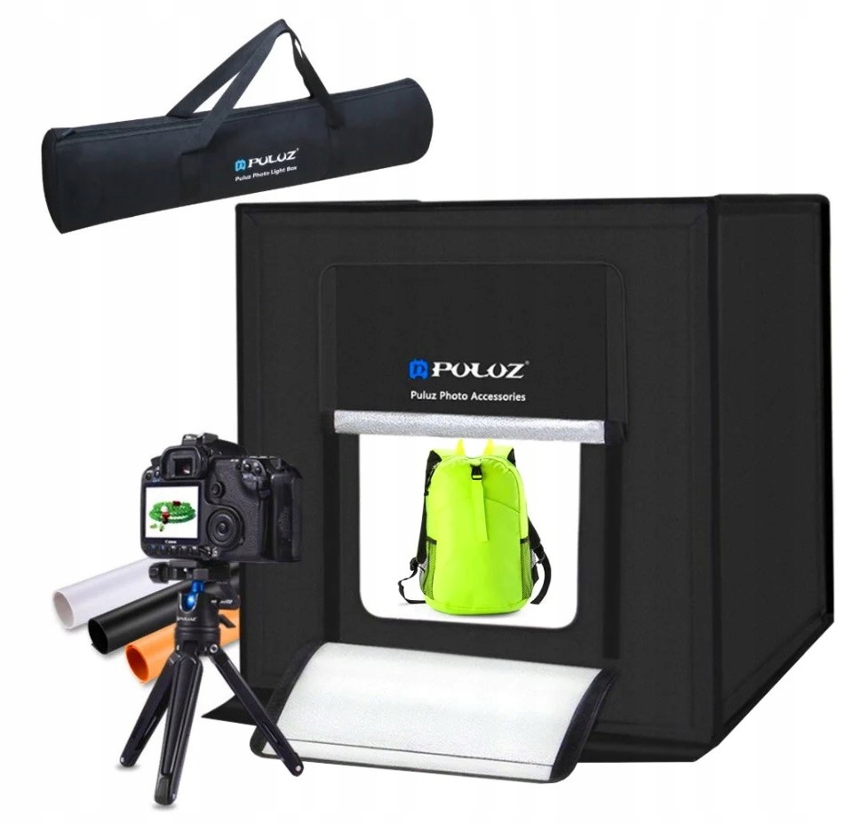 Stół Namiot Bezcieniowy 80cm Do Fotografii Zdjęć Produktowych Led 5500K