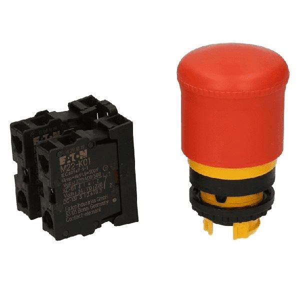 Przycisk bezpieczeństwa 22mm 1Z 1R przez pociągnięcie M22-PV/K11 216516