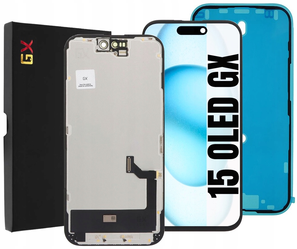 Displej Pro Iphone 15 Oled Gx Obrazovka Těsnění