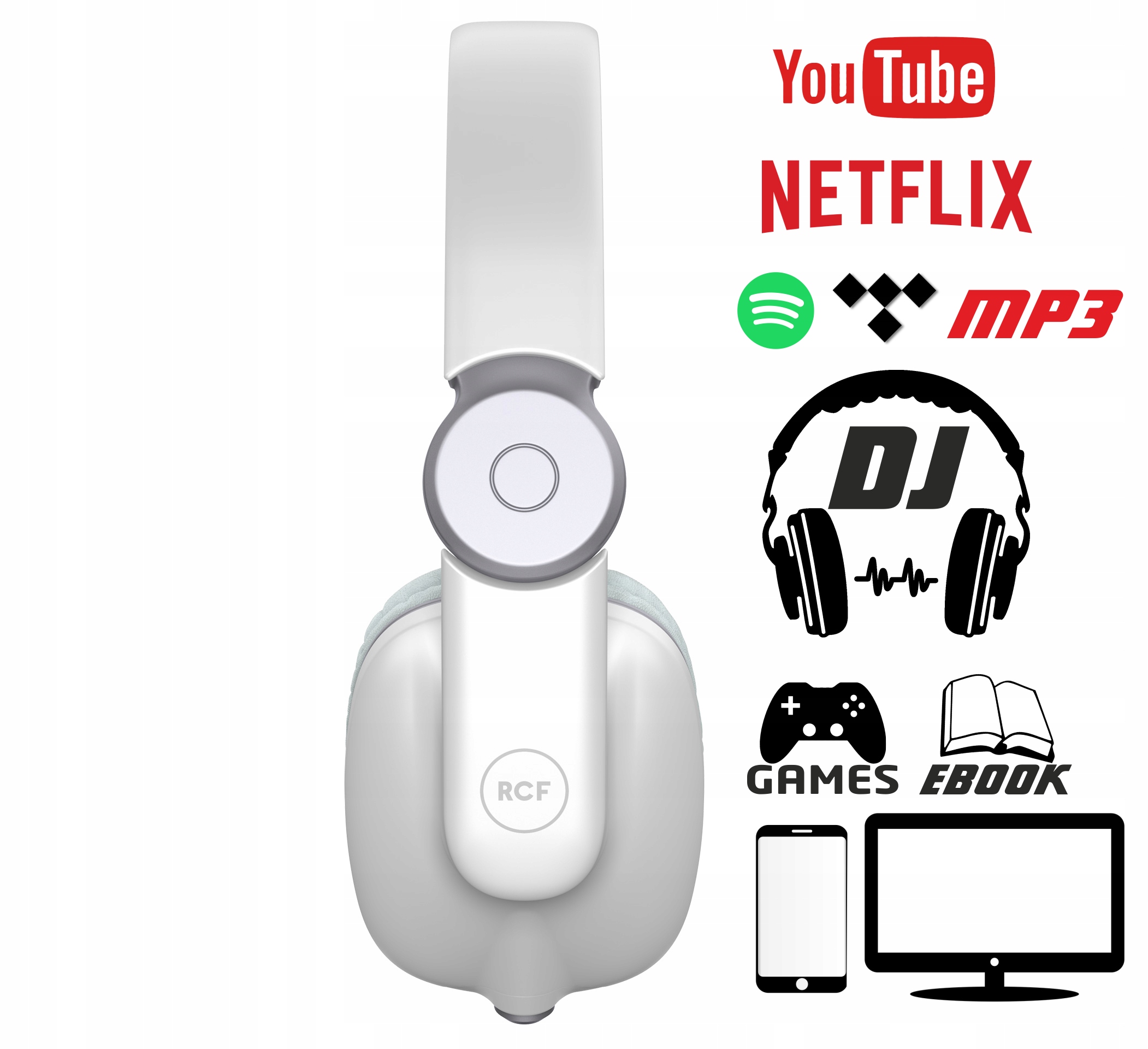 RCF Iconica Słuchawki VIP Benny Benassi skóra wh Kod producenta RCF Iconica