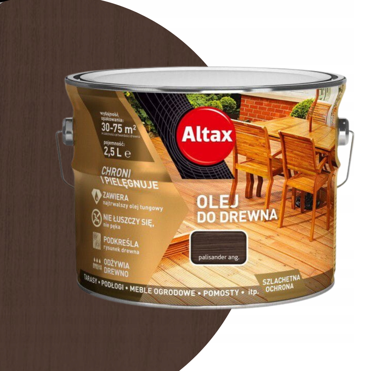 Altax Olej do drewna 2,5L Palisander Angielski