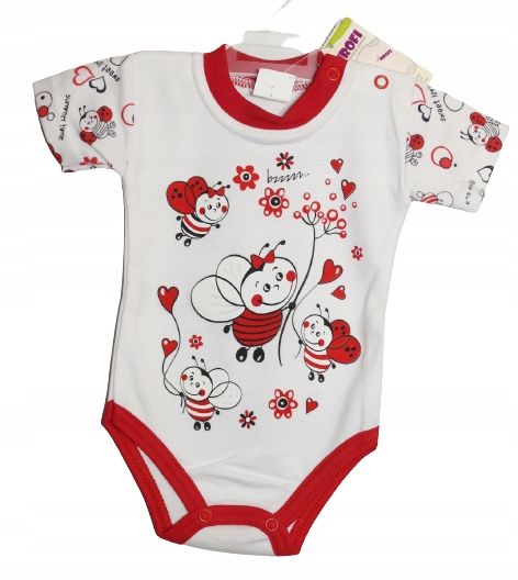 

body krótki rękaw Biedronka 62 cm 0-3m Polski prod
