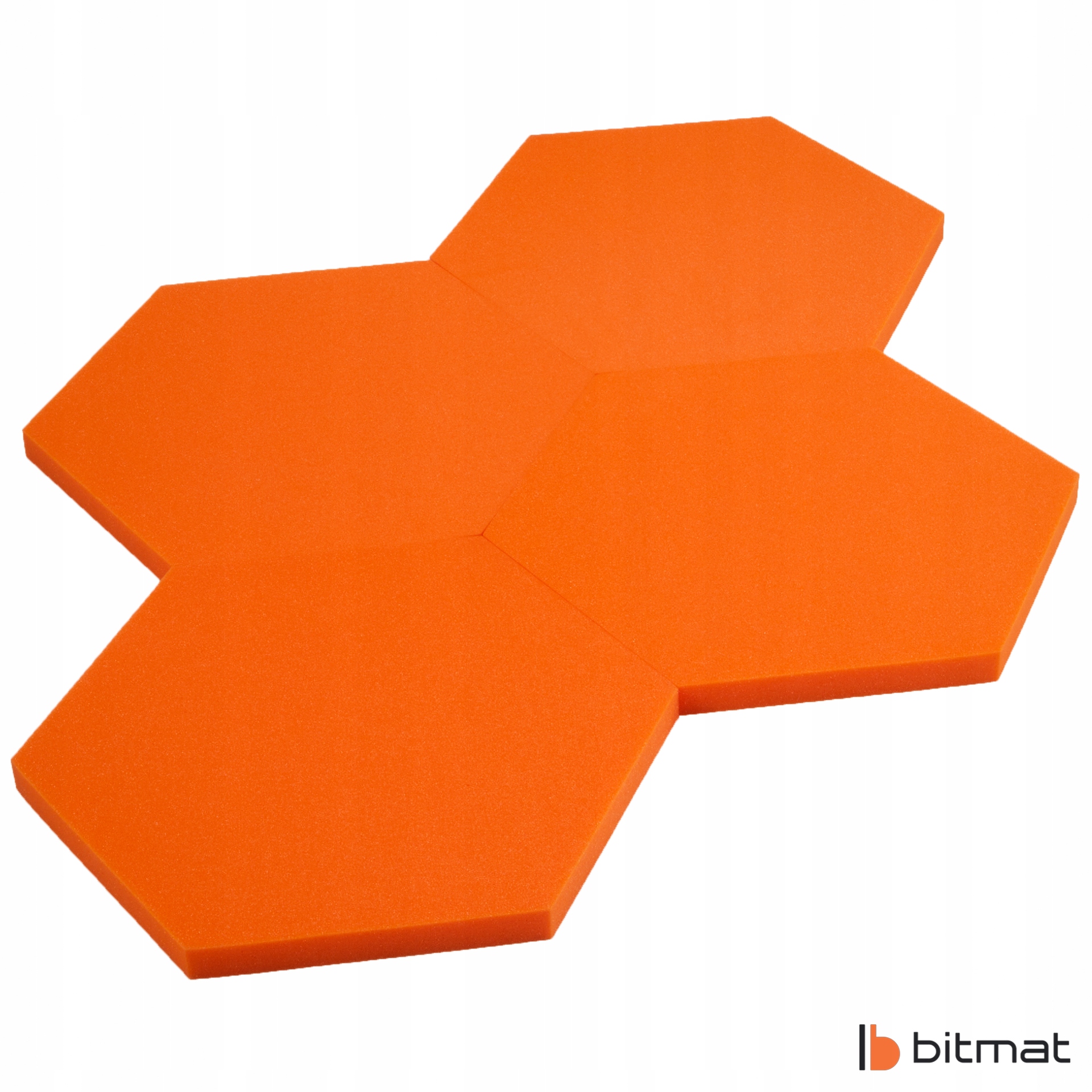 PIANKI AKUSTYCZNE HEXAGON MATA WYGŁUSZAJĄCA 3CM sześciokąt panel sala prób Model Hexagon