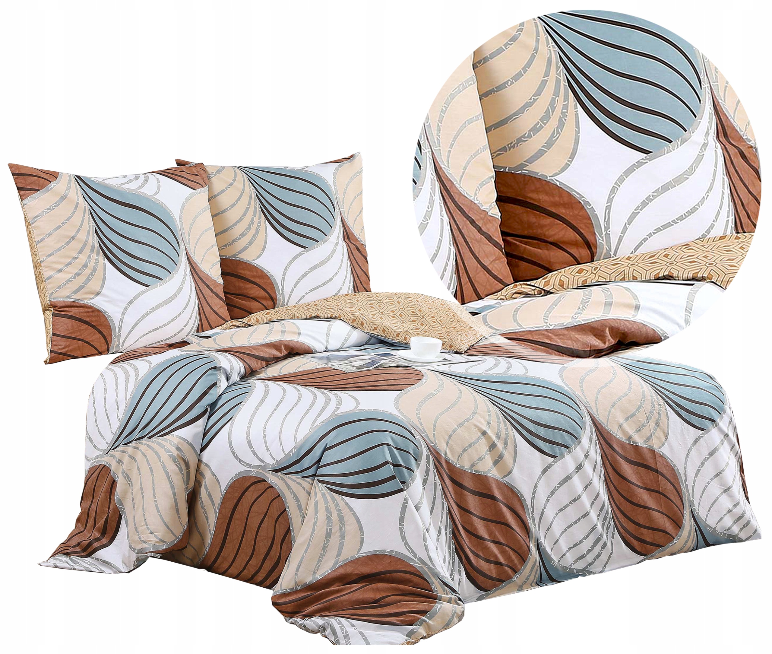 Pościel 200x220 Elway 100% Bawełna Komplet Pościeli Satynowej Nowe