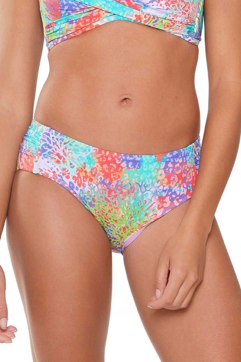 LingaDore Plavkové kalhotky k oblečení 7207SH coral leopard print L