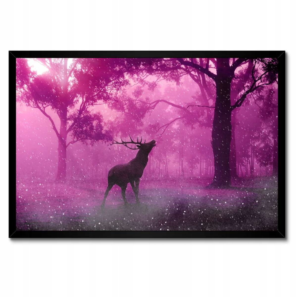 Plakáty v rámu 60x40 Jelen v kouzelném lese