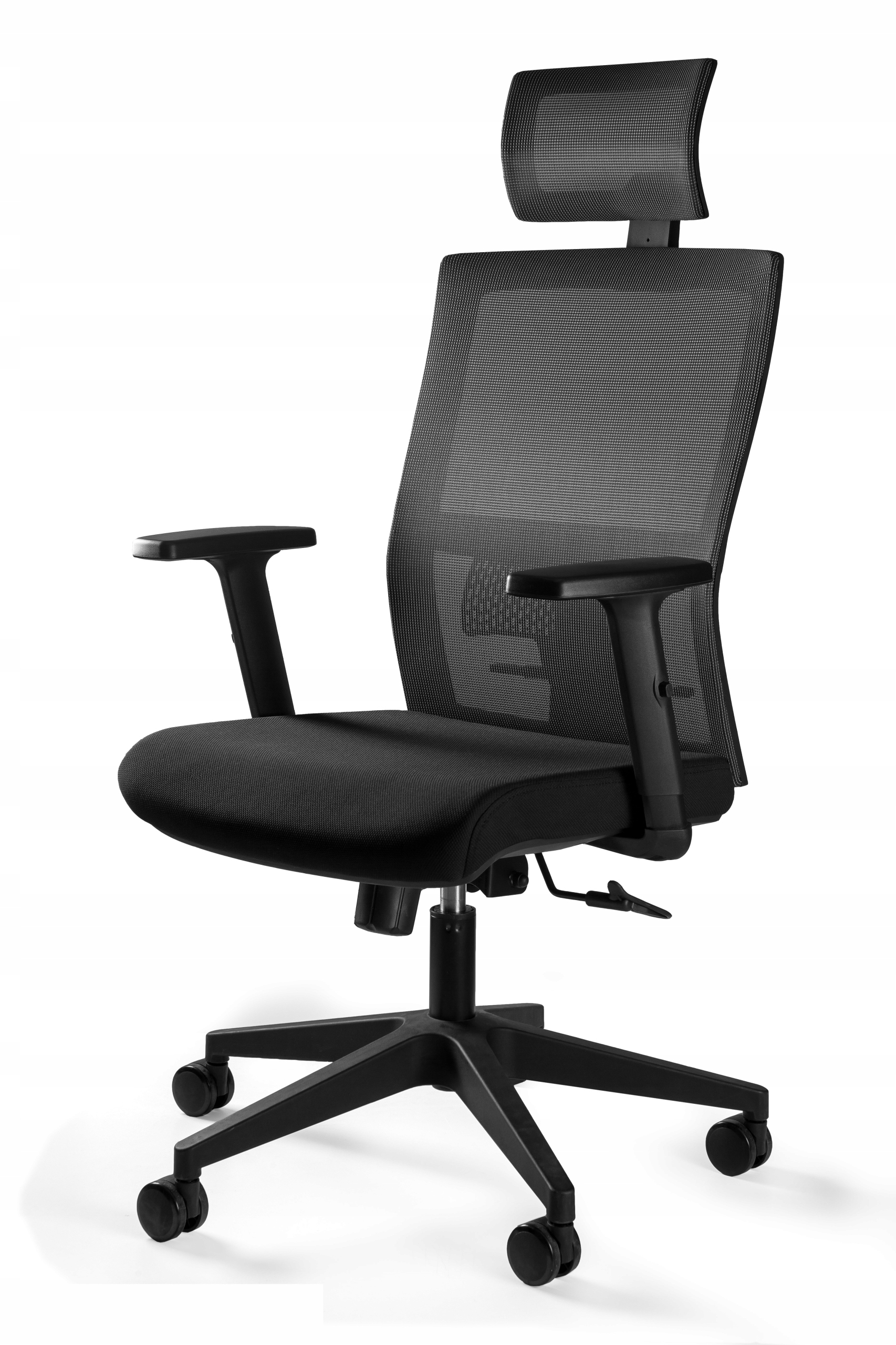 Fotel Task Czarny Biurowy Krzesło Ergonomiczny