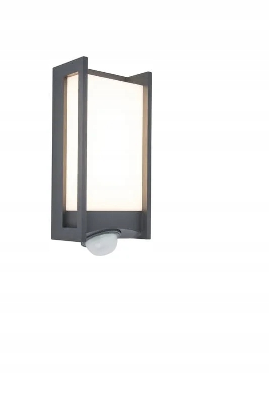 Fasádní lampa pro venkovní nástěnné svítidlo Qubo Snímač pohybu Antracit Lutec