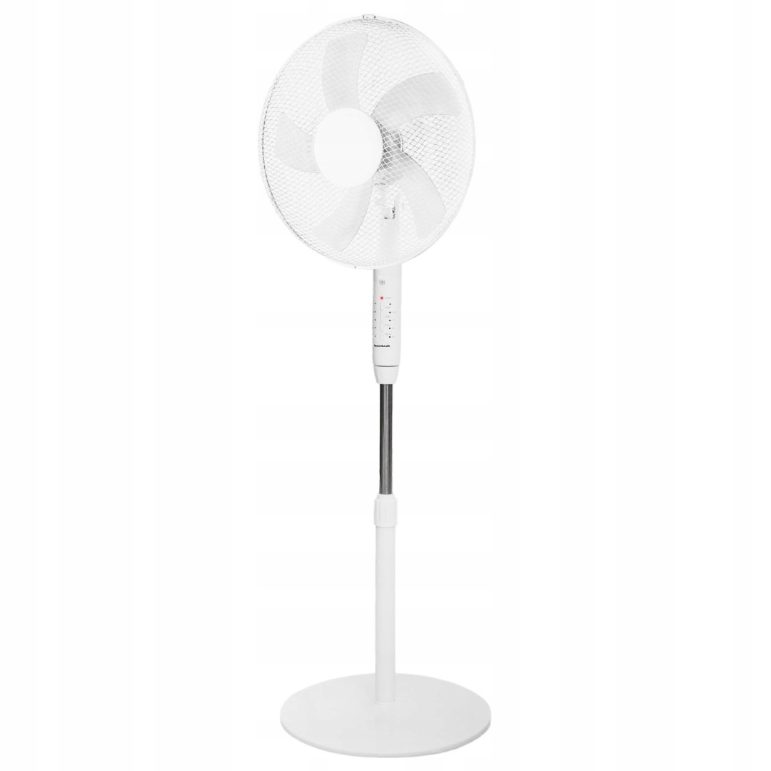 Stojanový ventilátor 40 cm 45W Dálkový Ovladač Časovač Tichý Oscilace BauerKraft