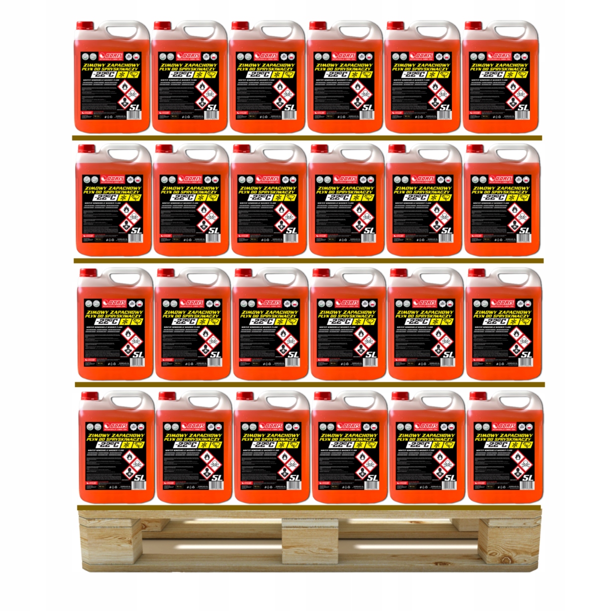 Zimní kapalina do ostřikovačů -22°C pro firmy na Doris 720L Paleta 144ks x