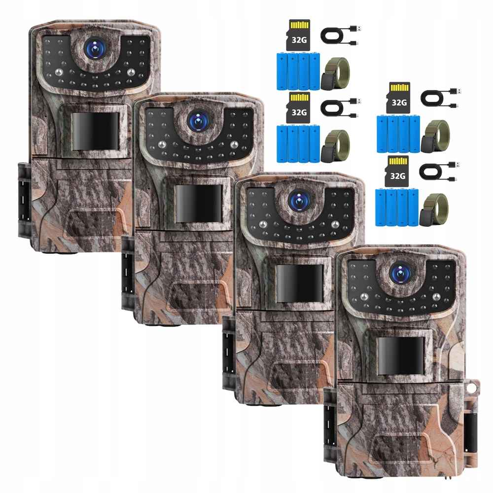 Kamera pro pozorování divoké zvěře 36MP 2K s funkcí nočního vidění a 32GB