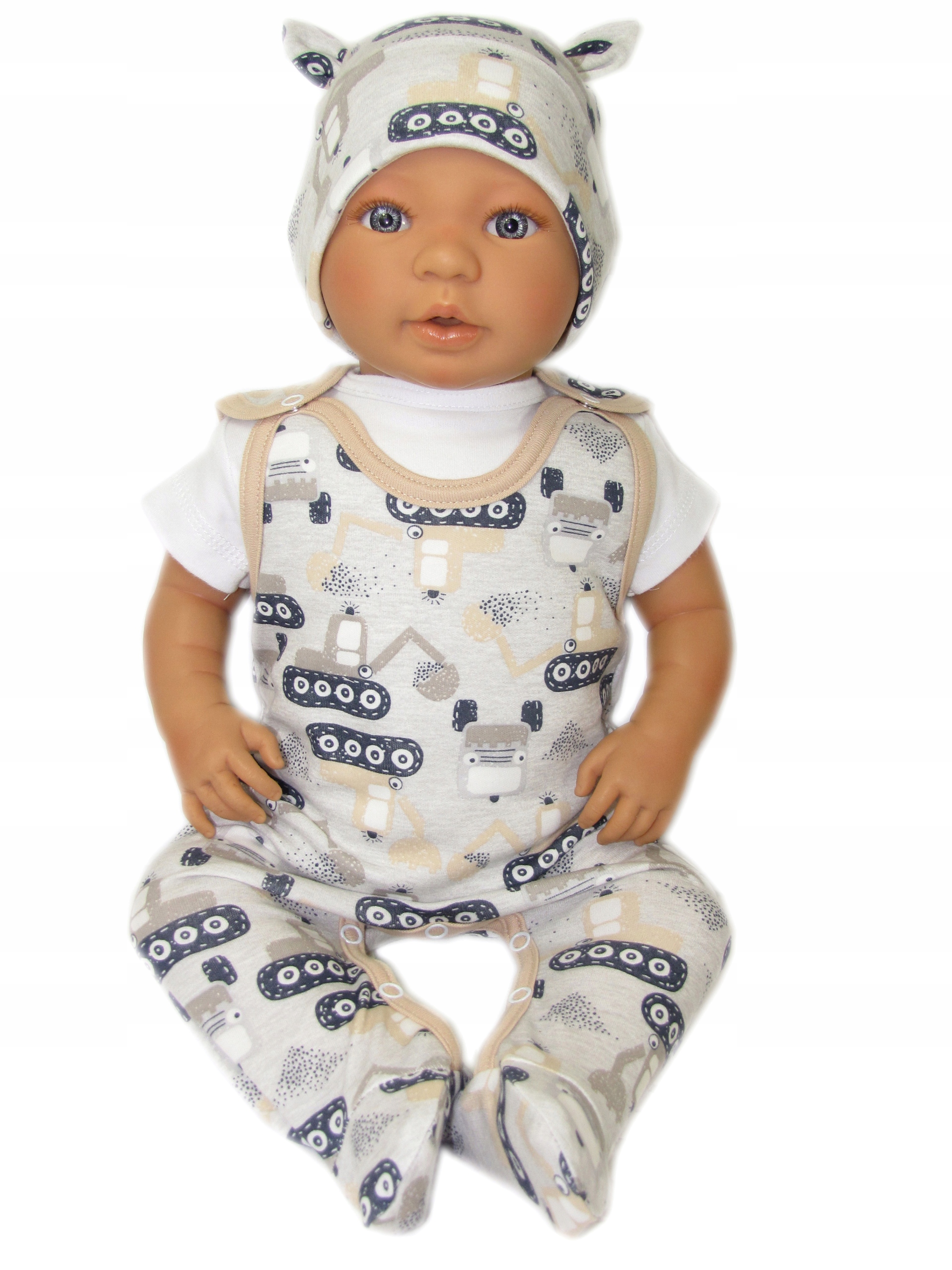 ŚPIOCHY NIEMOWLĘCE ŚPIOSZKI BAWEŁNIANE r.74 /79/ Rękaw bez rękawów