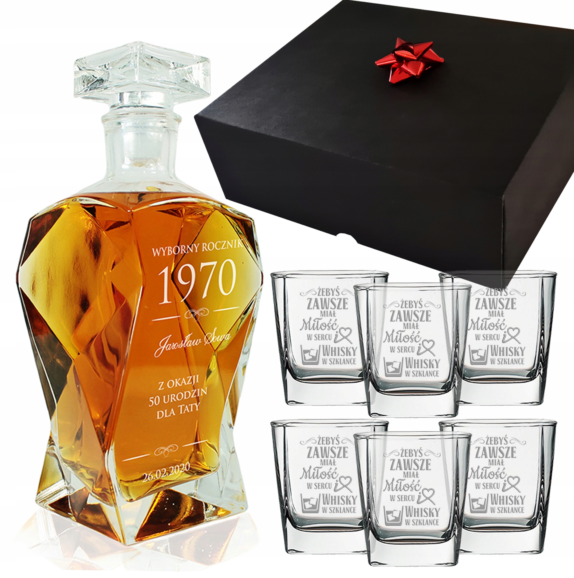 

Zestaw do Whisky Karafka 6 Szklanek