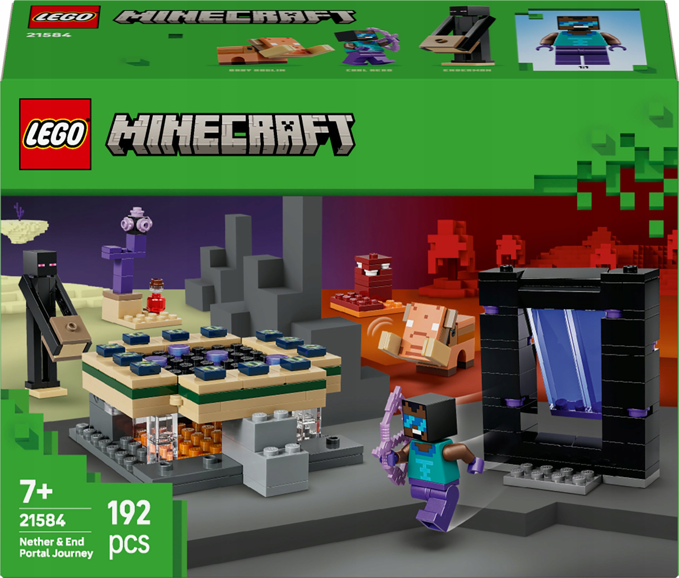 LEGO Minecraft Podróż przez portal Netheru i Kresu 21584