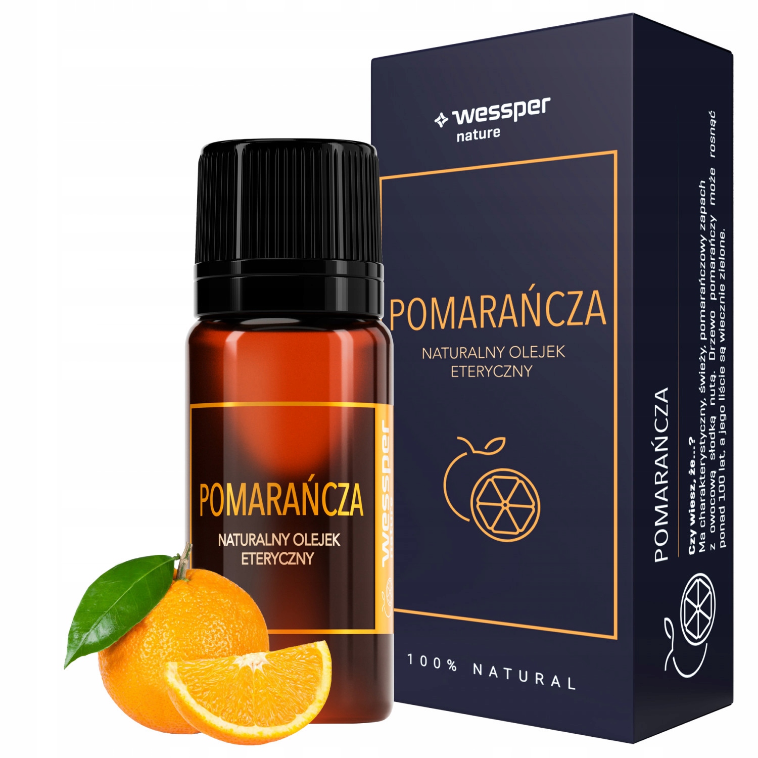 

100% naturalny olejek Eteryczny Pomarańczowy 10ml