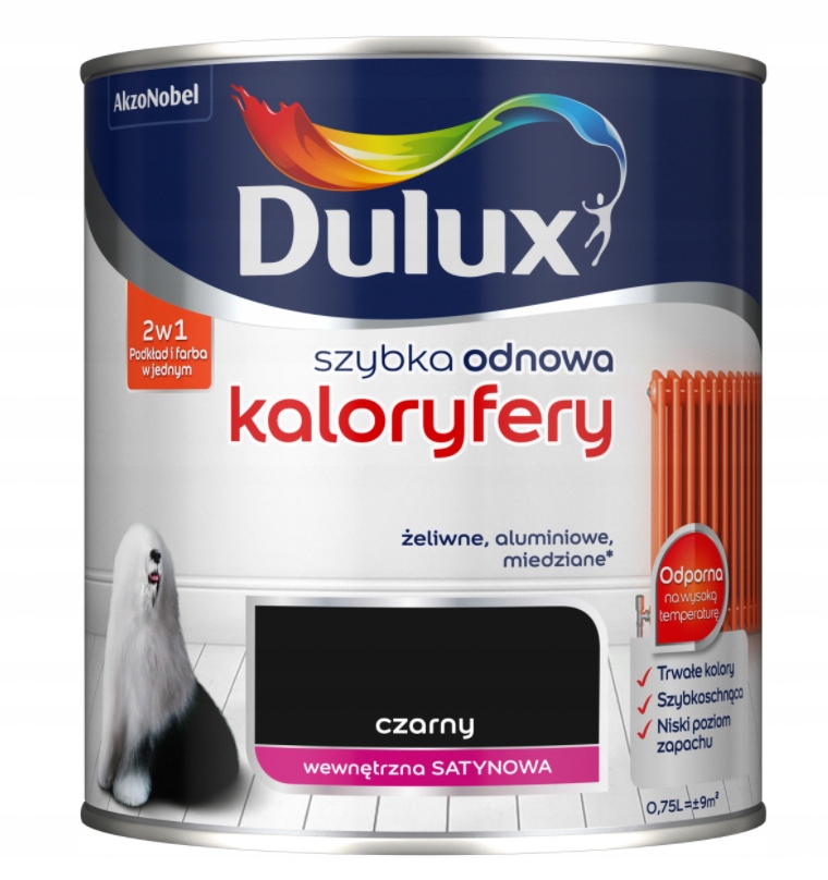 

Farba Dulux Szybka Odnowa Kaloryfer 0,75L Czarny