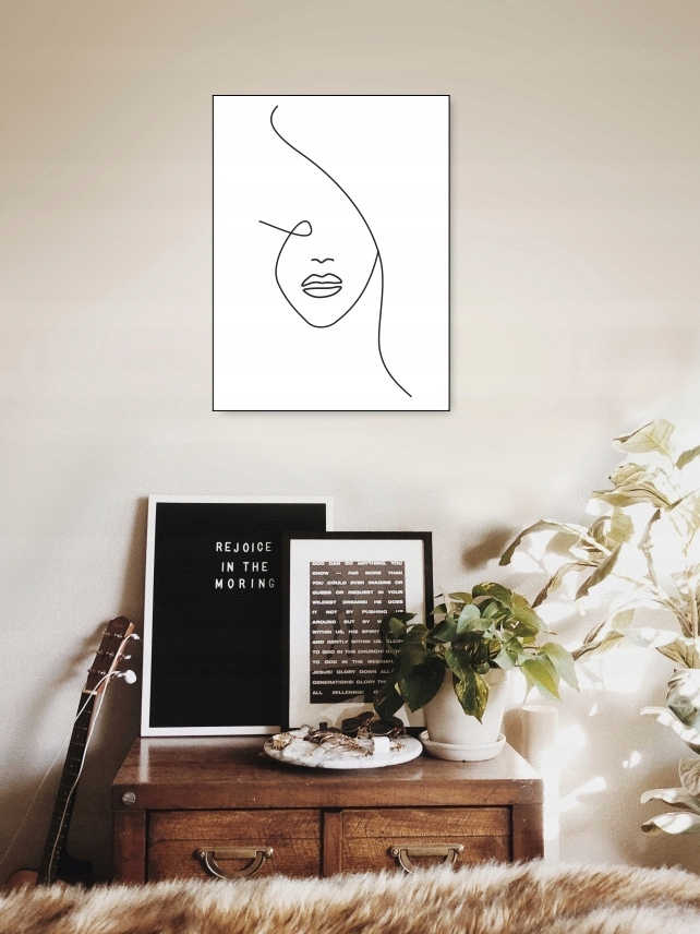 TWARZ LINIA plakat obraz A1 59,4x84cm #174 Orientacja pionowa