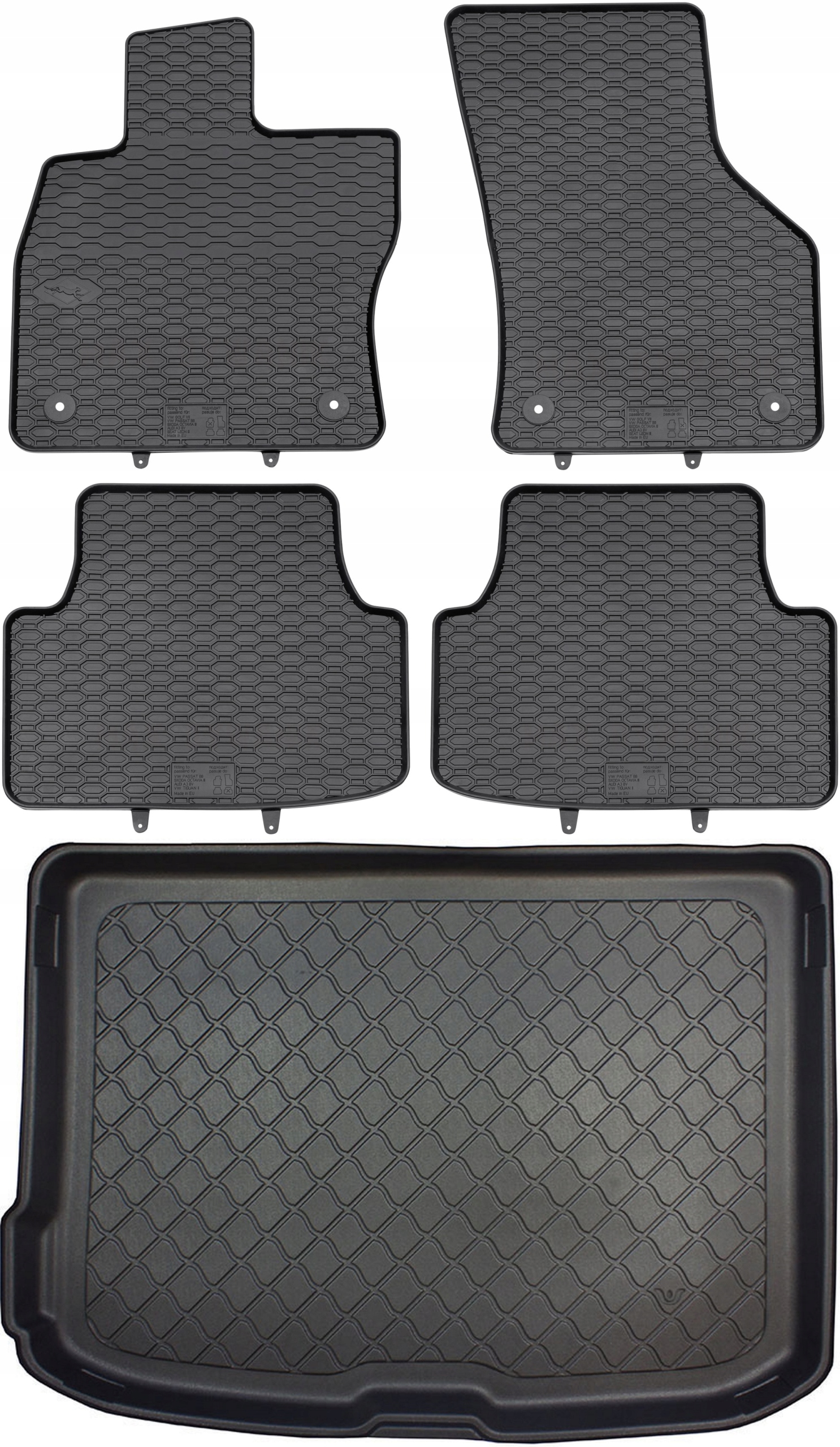 Audi A3 8V Hb Quattro 2012-2020 Koberce s rohožou