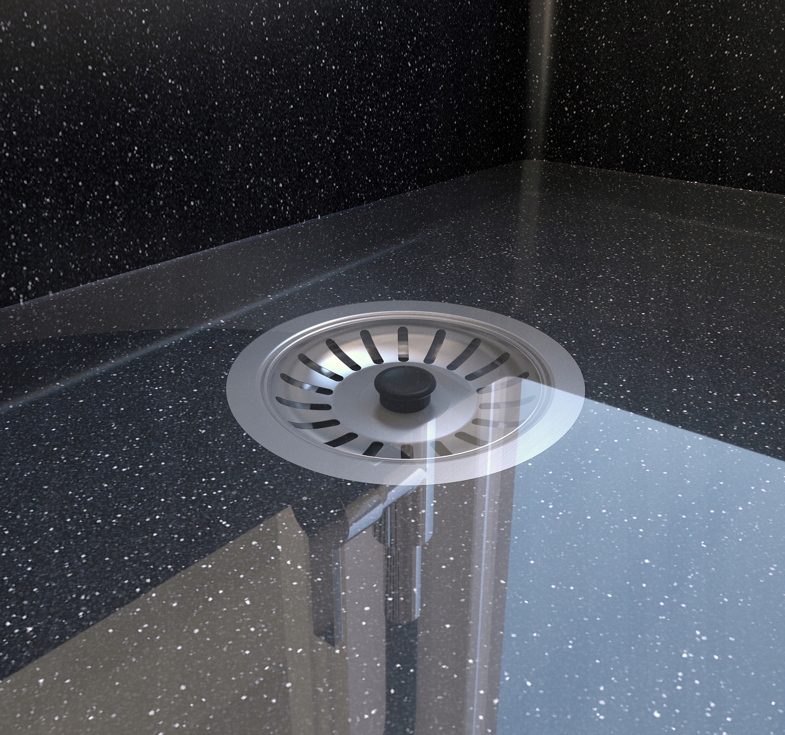 KOREK do zlewozmywaka AUTOMATYCZNY KLIK KLAK sitko DO ZLEWU kuchni GRANITAN EAN (GTIN) 5907440722798