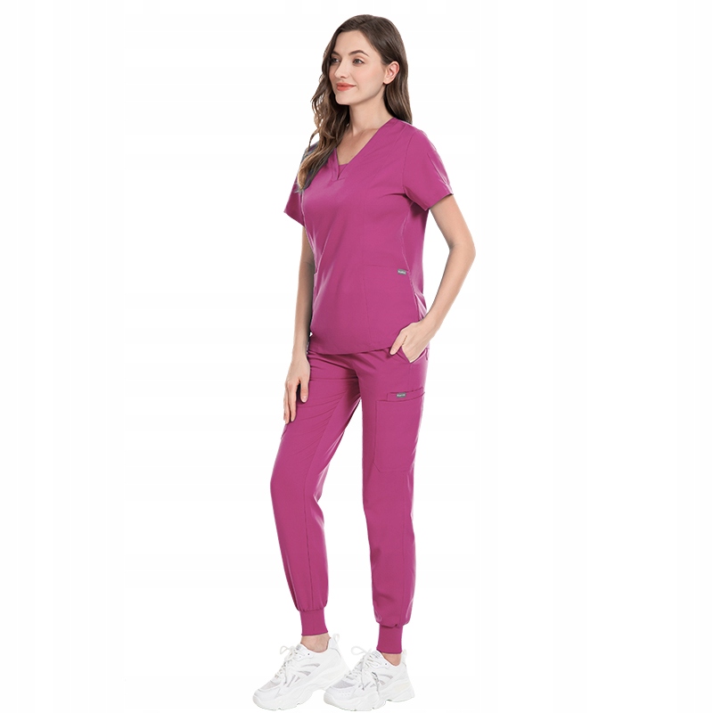 Komplet Medyczny Damski Scrub Uniform Model Heal Kolor Rose Rozmiar Xs