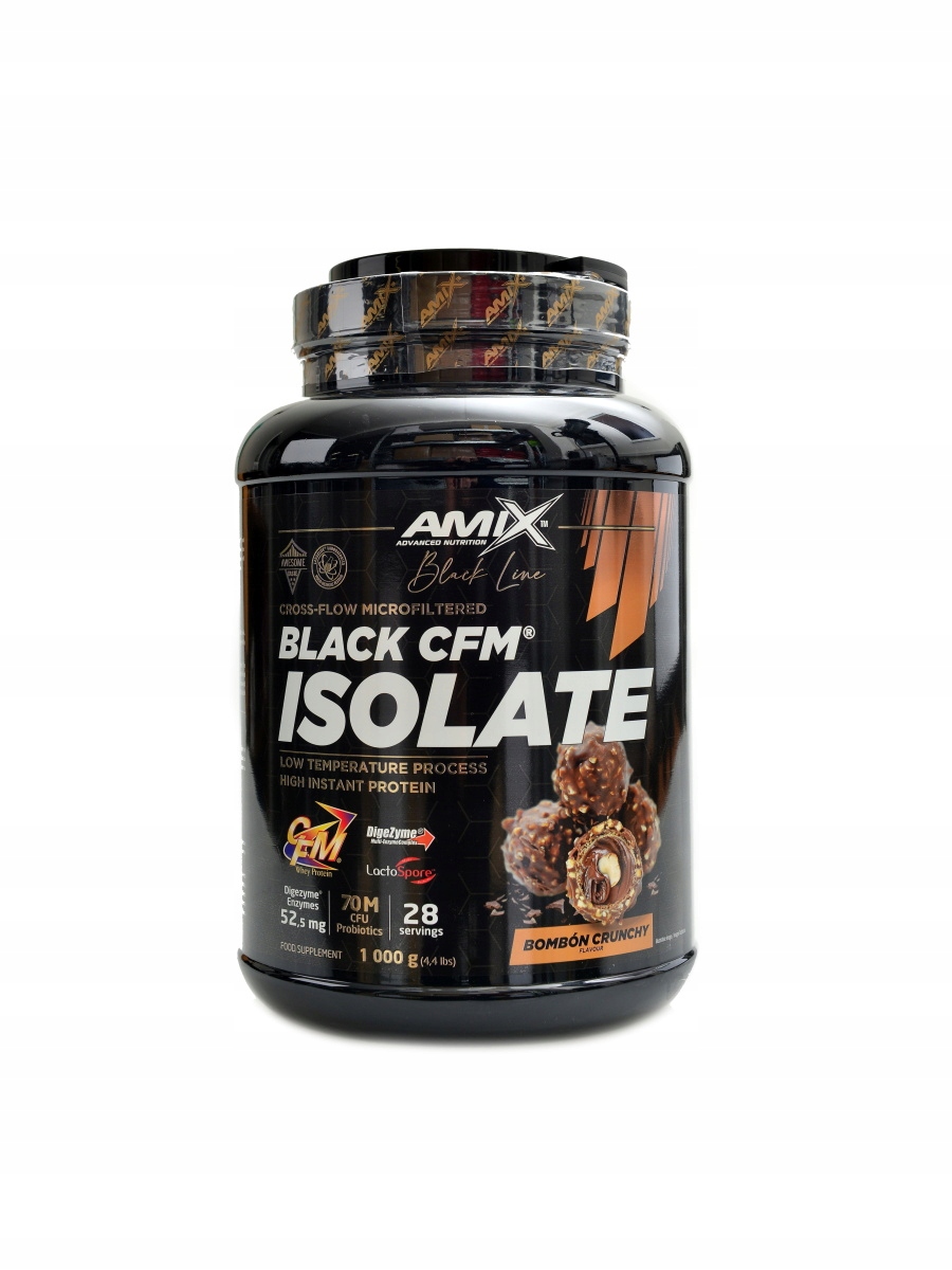 Amix nutrition Black line Black Cfm isolate 1000 g bonbon crunchy