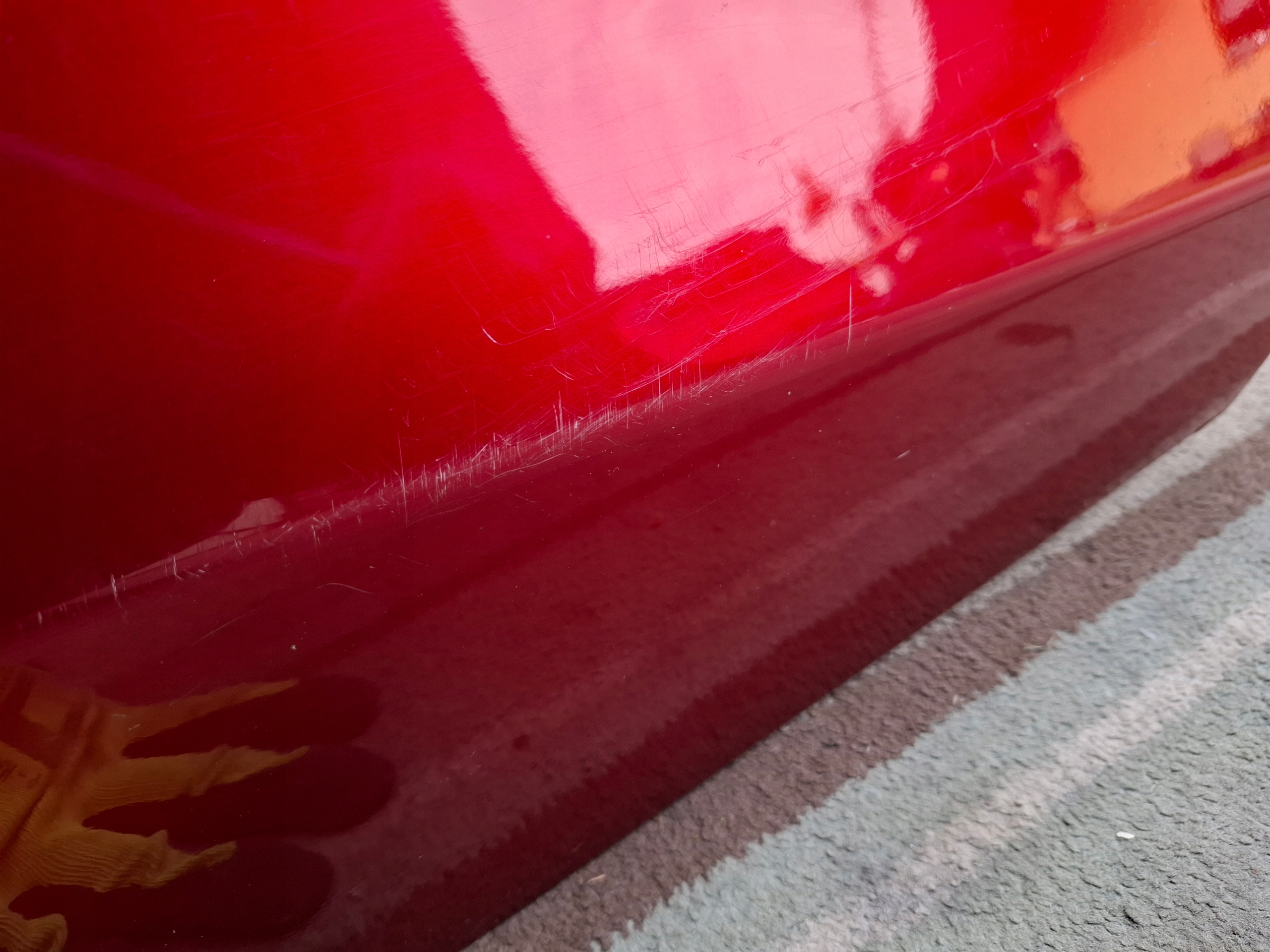 Tür rechts heck MAZDA 2 DJ rote 22r