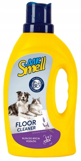 Levně Tekutý Přípravek Na Mytí Podlah Odstraňuje Zápach Moči Psa Kočky Mr Smell Levandulový 1 L