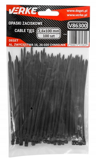 OPASKI ZACISKOWE KABLOWE TRYTKI TRYTYTKI 2,6x100mm EAN (GTIN) 5904673572824