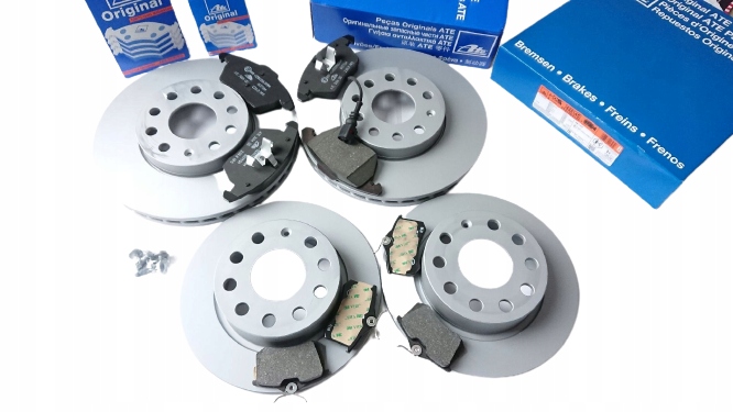 24.0125-0145.1 - Диски + колодки ATE передняя задняя kpl AUDI A3 8P