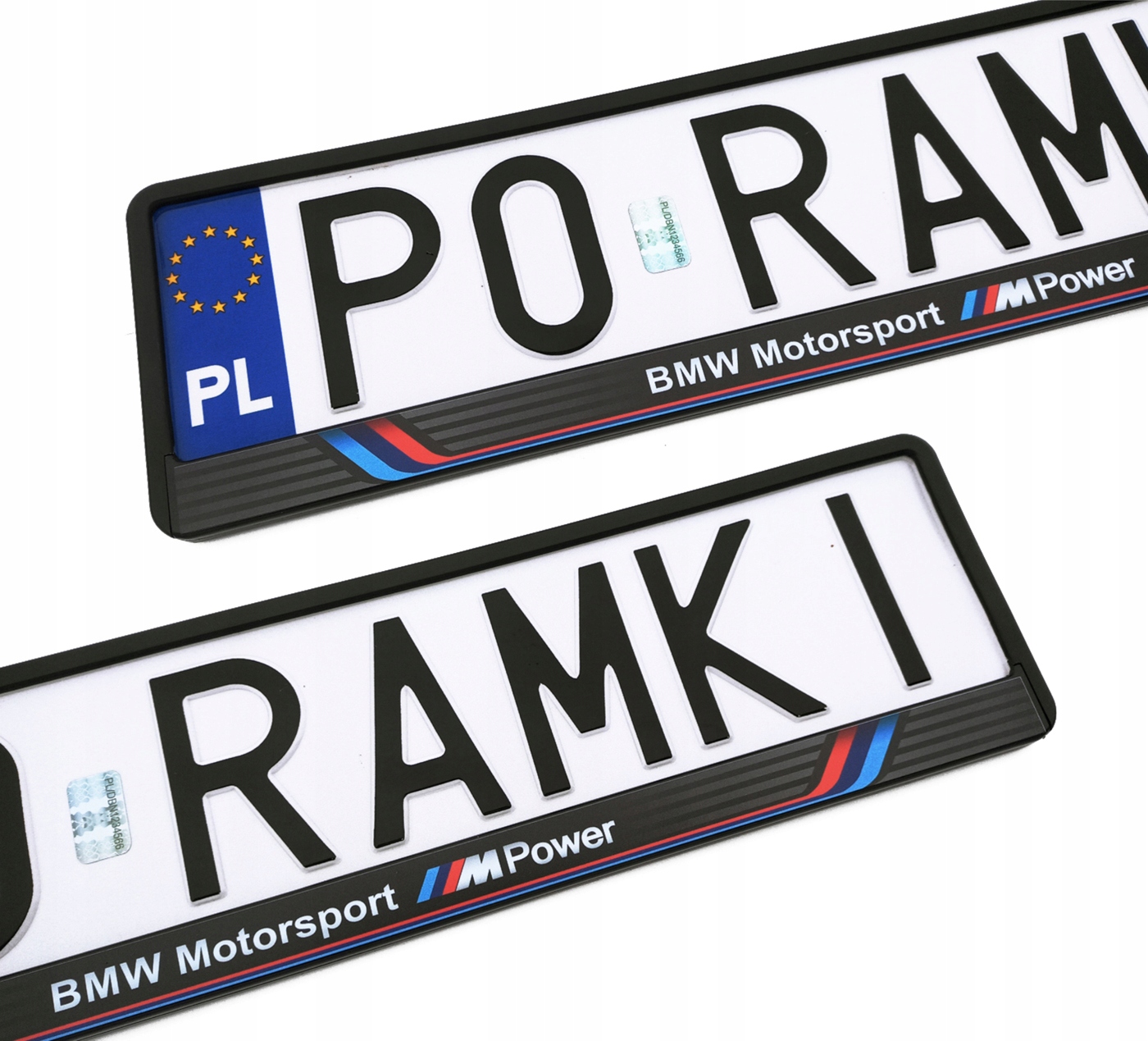 Bmw M Mpower M2 M3 M4 M5 M6 E90 E60 E61 G30 ramka do tablicy rejestracyjnej