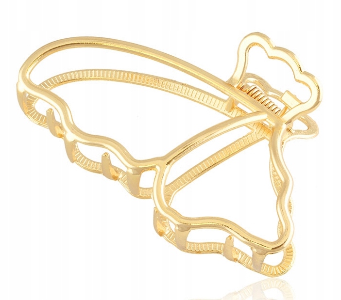 KLAMRA DO WŁOSÓW ZŁOTA METALOWA MOTYL