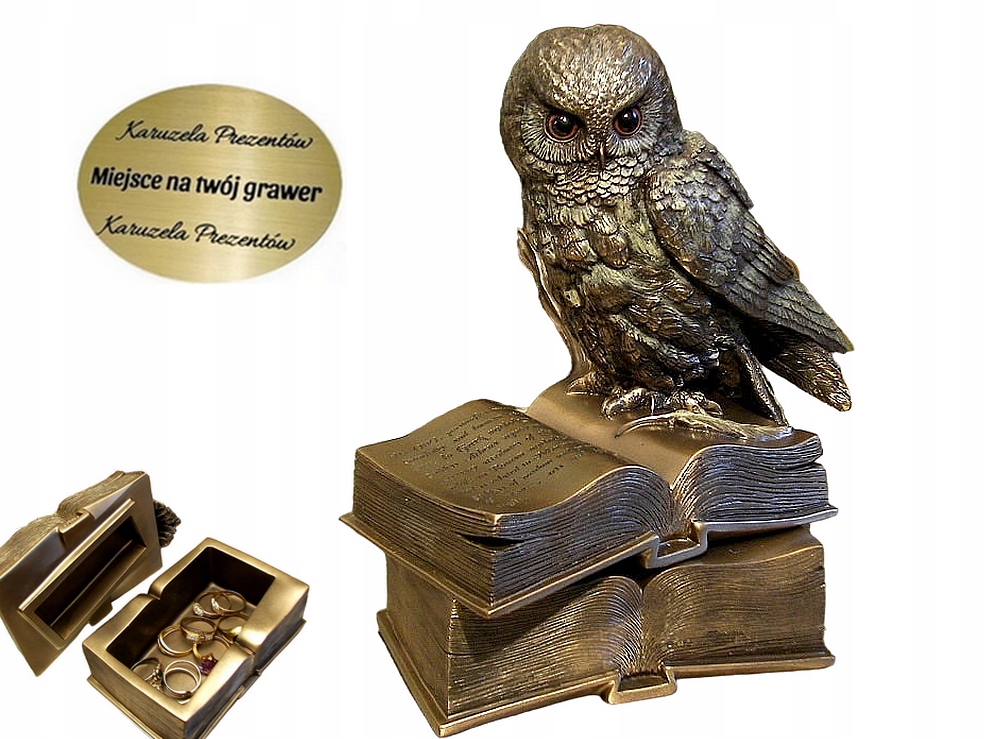 Figurka Sova Na Knihách Krabička Dárek Pro Vychovatelku Učitelku