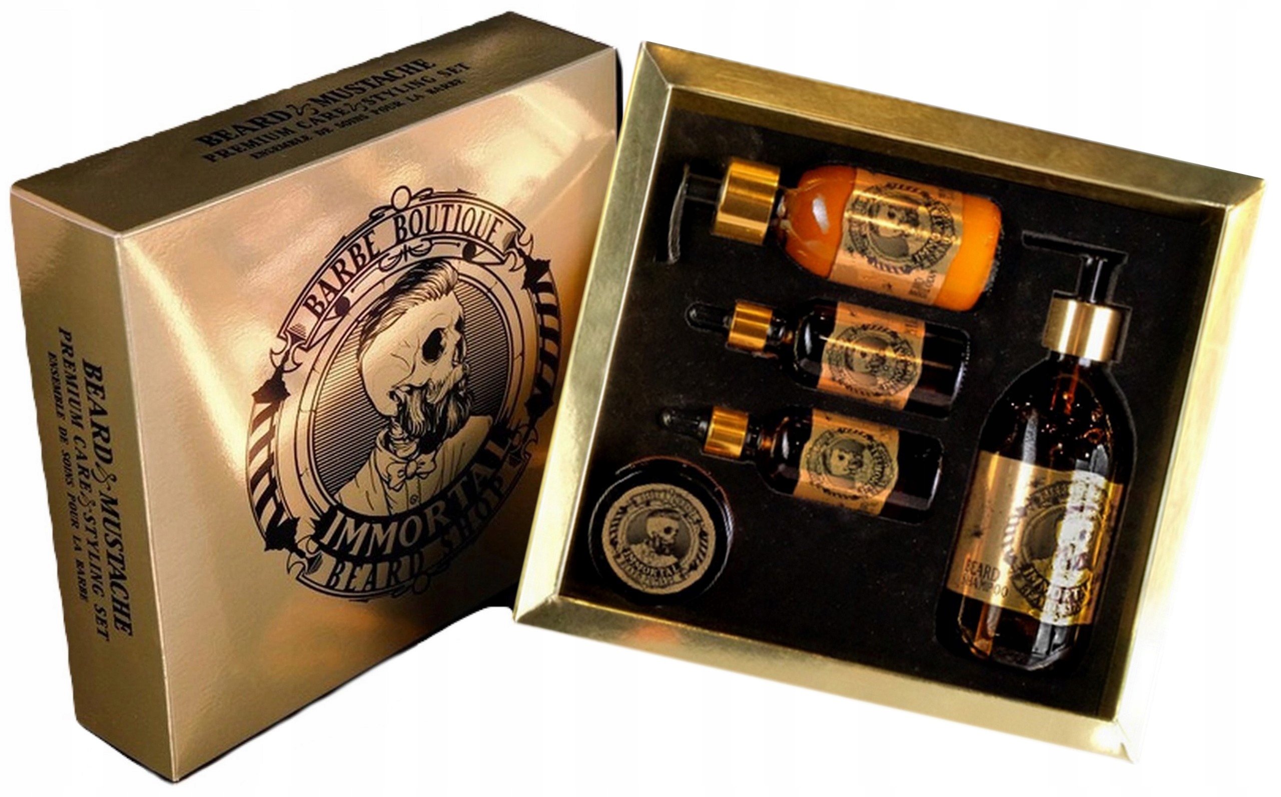 

Immortal Infuse Beard Care Zestaw Lux 5w1