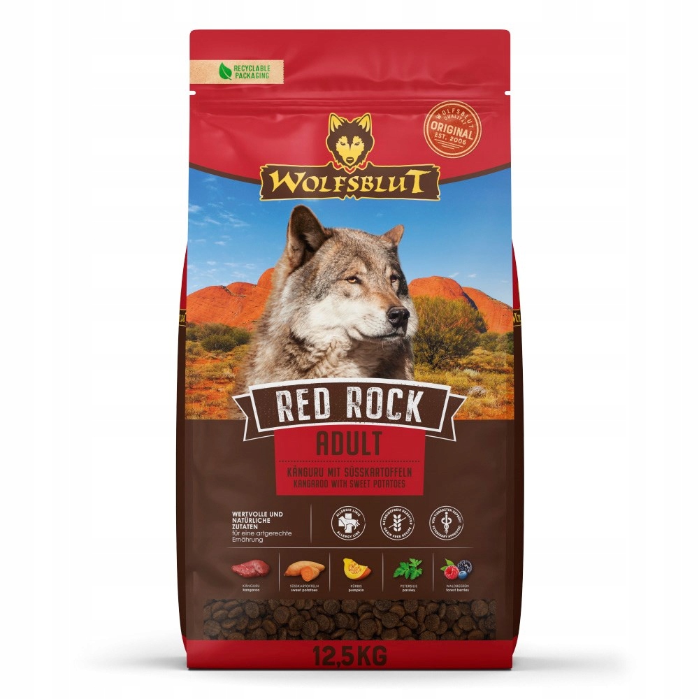 Levně Wolfsblut Red Rock Adult klokan/dýně 12,5kg
